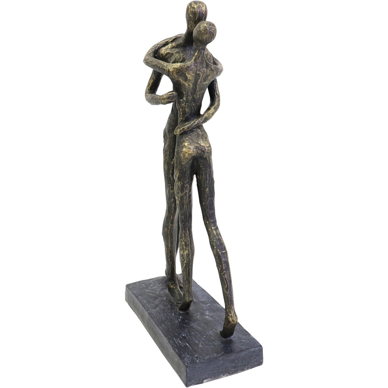 Antique Bronze Lovers Embrace Sculpture
